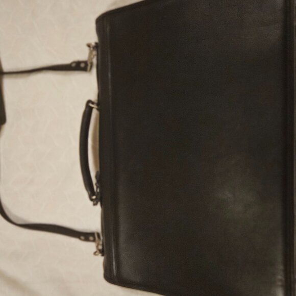 DE BON ATTACHE/BRIEF CASE IN BLACK LEATHER, unisex - Picture 11 of 11